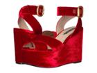 Alice + Olivia Violet (red Velvet) Women's Shoes