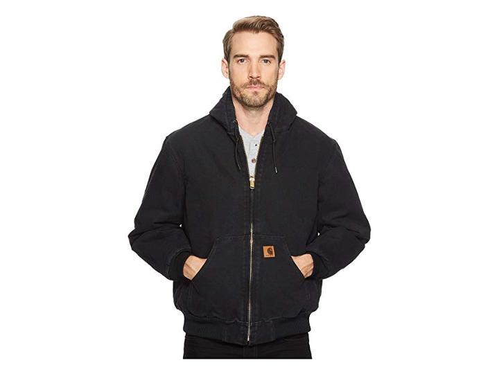 Carhartt Qfl Sandstone Active Jacket (black) Men's Coat