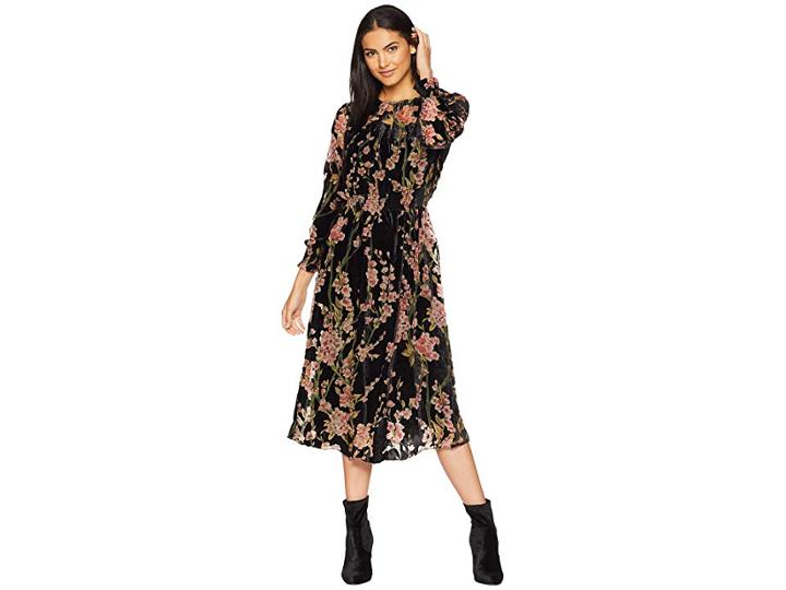 Bishop + Young Victoria Burnout Midi Dress (assorted) Women's Dress