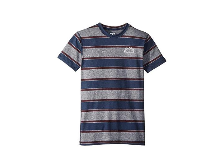 Vissla Kids Delirium Short Sleeve Lycra Shirt (big Kids) (grey Heather) Boy's Short Sleeve Pullover