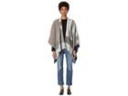 Eileen Fisher Poncho (royal) Women's Clothing