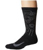Nike Elite Reflective Running Socks (black/flint Grey) Crew Cut Socks Shoes