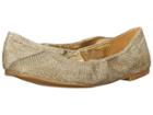 Nine West Girlsnite (gold Fabric) Women's Flat Shoes