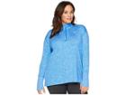 Nike Element 1/2 Zip Top (sizes 1x-3x) (signal Blue/cobalt Tint/heather) Women's Long Sleeve Pullover