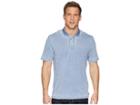 True Grit Bowery Burnouts Vintage Washed Short Sleeve Polo (splash) Men's Short Sleeve Pullover