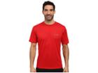 Columbia Meeker Peaktm Short Sleeve Crew (mountain Red) Men's Short Sleeve Pullover