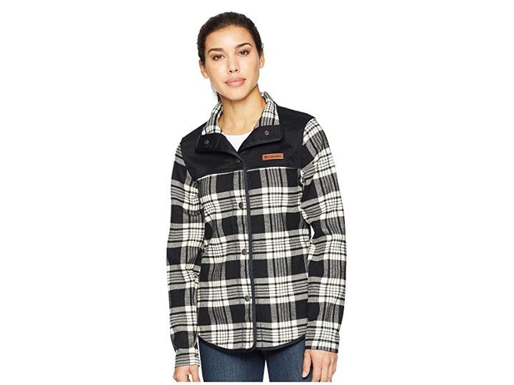 Columbia Alpine Jacket (black Plaid) Women's Coat