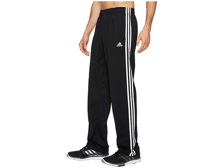 Adidas Essentials 3-stripes Regular Fit Tricot Pants (black/white) Men's Casual Pants
