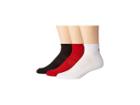 Polo Ralph Lauren 3-pack Athletic Reflector Quarter (black Assorted) Men's Crew Cut Socks Shoes