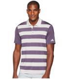 Adidas Golf Ultimate Rugby Stripe Polo (trace Purple/grey Two Heather) Men's Clothing