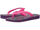 Havaianas Kids Flores Sandals (toddler/little Kid/big Kid) (new Purple) Girls Shoes
