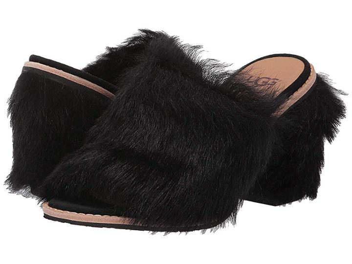 Ugg Rosa Fluff Heel (black) Women's Shoes