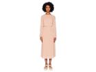 M Missoni Solid Lurex Plisse Long Sleeve Dress (blush) Women's Dress