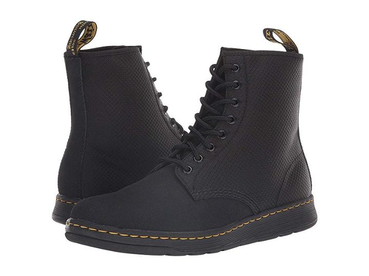 Dr. Martens Newton Dm's Lite (black Broder/black Diamond Rip Stop) Boots