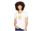 Life Is Good Shine On Sun Crusher Vee T-shirt (cloud White) Women's T Shirt