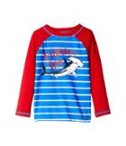 Hatley Kids Hammerhead Shark Long Sleeve Rashguard (toddler/little Kids/big Kids) (blue) Boy's Swimwear