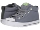 Converse Kids Chuck Taylor All Star Street Mid (little Kid/big Kid) (cool Grey/vintage Green/white) Boy's Shoes