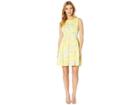 Taylor Sleeveless Floral Print Fit And Flare Dress (daffodil) Women's Dress