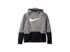 Nike Kids Therma Graphic Swoosh Training Pullover Hoodie (big Kids) (black/pure/black/white) Boy's Sweatshirt