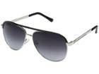 Guess Gf0172 (silver/black Line/smoke Gradient Lens) Fashion Sunglasses