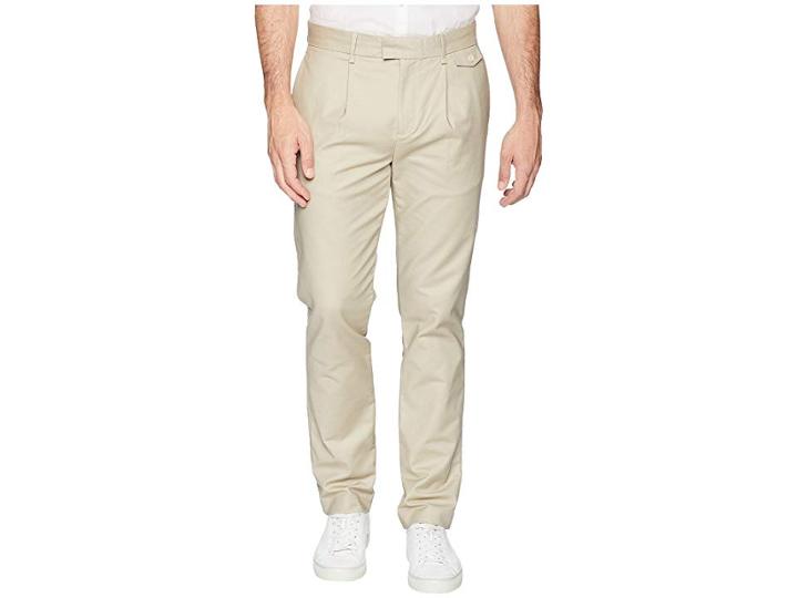 Calvin Klein Military Sateen Pressed Trouser Pants (marble Canyon) Men's Casual Pants