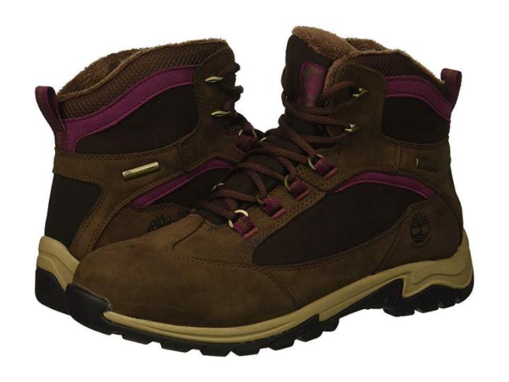 Timberland Mt. Maddsen Winter Waterproof Insulated (dark Brown Nubuck) Women's Lace-up Boots