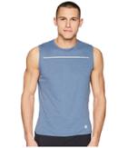 Asics Lite-show Sleeveless Shirt (dark Blue) Men's Sleeveless