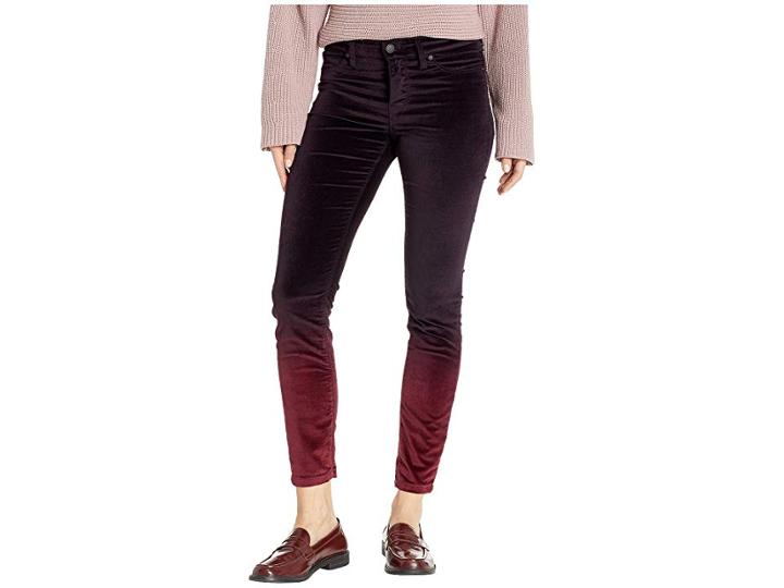Hudson Nico Mid-rise Ankle Skinny Jeans In Degrade Burgundy Plum (degrade Burgundy Plum) Women's Jeans