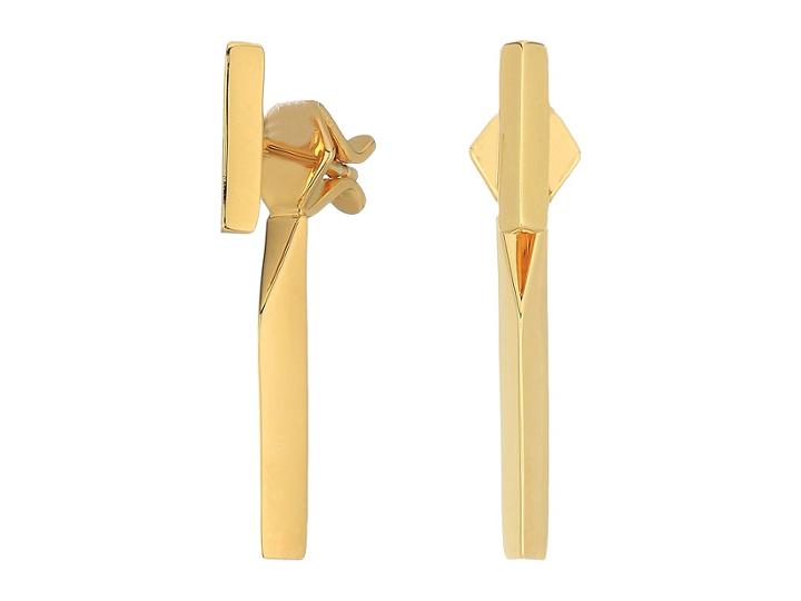 Miansai T-bar Stud Earrings (polished Rose) Earring