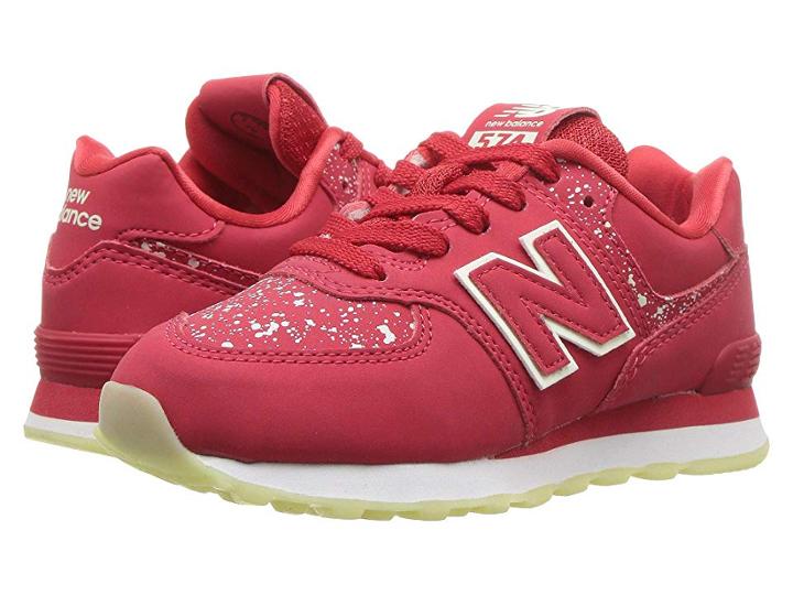 New Balance Kids Pc574v1 (little Kid) (red/glow In The Dark) Boys Shoes
