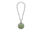 Kenneth Jay Lane 30 Black Leather Cord Gold S Hook Necklace With 3.5 Flat Mint Green Ceramic Circle Pendant (mint Green) Necklace