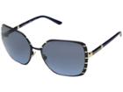 Tory Burch 0ty6055 57mm (midnight Navy/gold/blue Gradient) Fashion Sunglasses