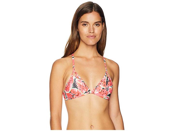 Speedo Turnz Printed Top (deep Coral) Women's Swimwear
