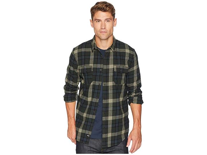 Globe Flanigan Long Sleeve Top (shadow) Men's Long Sleeve Button Up