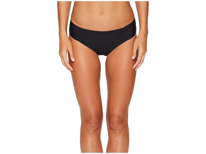 Athena Hey There Stud Shirred Side Hipster Bikini Bottom (black) Women's Swimwear