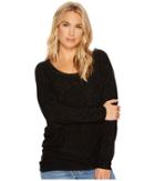 Heather Julia Asymmetrical Pullover (black) Women's Clothing