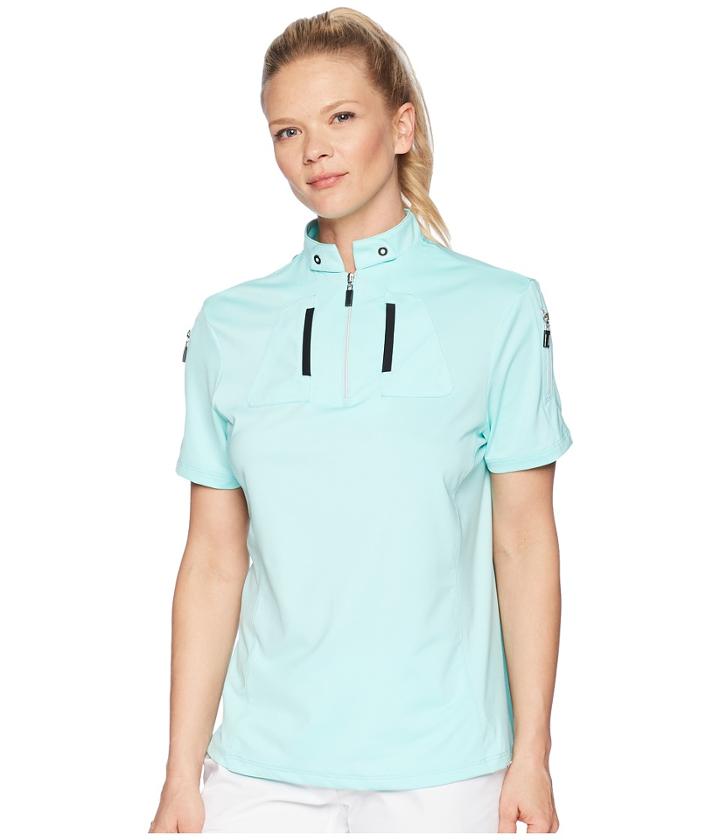 Jamie Sadock Short Sleeve Top (mermaid) Women's Clothing