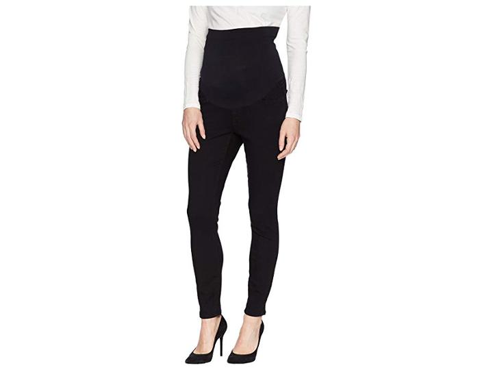 Nydj Skinny Maternity Ankle In Black (black) Women's Jeans