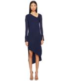 Neil Barrett Spiral Tech Knit Dress (blue) Women's Dress