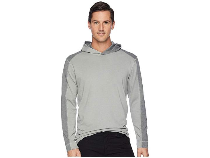 Mod-o-doc Poche Cashmere Interlock Hoodie (sleet) Men's Sweatshirt