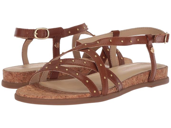 Hush Puppies Dalmatian Pinstud (tan Leather) Women's Sandals