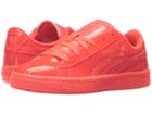 Puma Kids Basket Classic Patent Jr (big Kid) (red Blast/red Blast) Kids Shoes