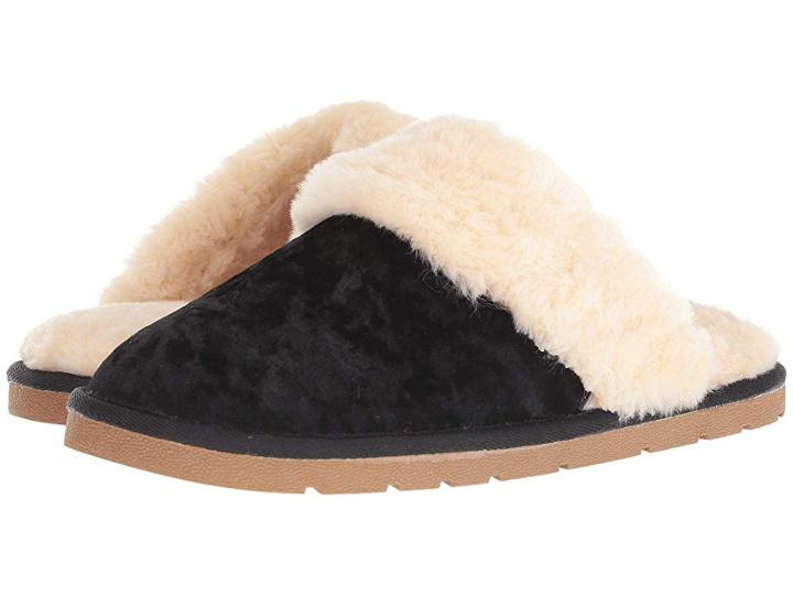 Lamo Scuff (black Velvet) Women's Boots