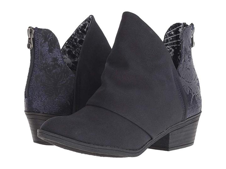 Blowfish Skirr-b (midnight Rustic Fx Suede/marine) Women's Pull-on Boots