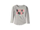 Nike Kids Be The Spark Modern Long Sleeve Tee (little Kids) (dark Grey Heather) Girl's T Shirt