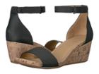 Naturalizer Areda (black Nubuck Synthetic) Women's Wedge Shoes