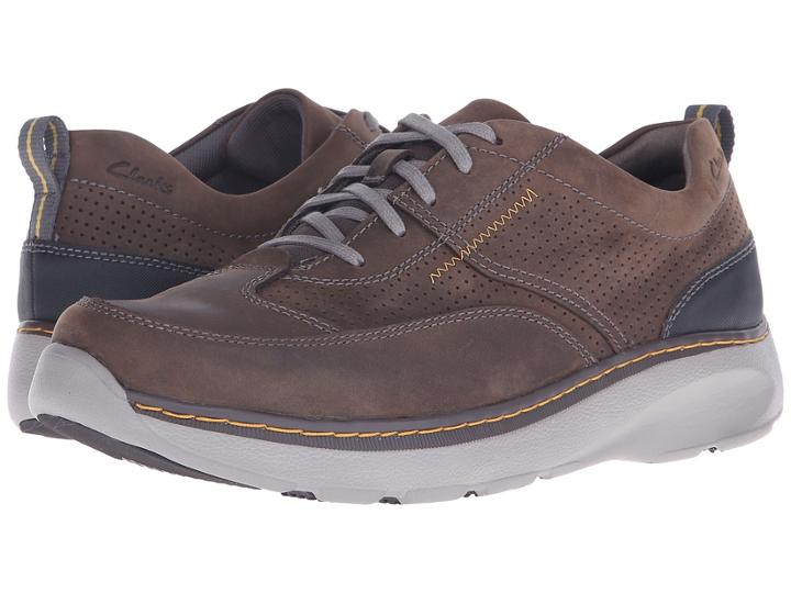 Clarks Charton Mix (dark Brown Leather) Men's Lace Up Casual Shoes