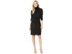 Nic+zoe Every Occasion Mock Twist Dress (black Onyx) Women's Dress