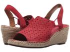 Clarks Petrina Gail (red Nubuck) Women's Shoes