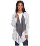 Exofficio Adana Reversible Hooded Wrap (black/slate/white) Women's Sweater